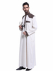 Dubai Embroidery Material Breathable Summer Long Sleeve Muslim Islamic Men Clothing Robe Arab Thobes