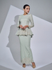 SIPO 2024 New Design Supplier Baju Muslimah Malaysia Baju Kurung Modern Embroidery Sequined Lace for Muslim Women