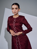 SIPO 2024 New Design Women Fashion Muslim Long Embroidery Sleeves Muslim Dresses Malaysia Baju Kurung
