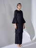 SIPO Trendy New Arrival Muslim Baju Kurung ODM OEM Fashion Modern-fitting Kurung with Flare Sleeve for Women 