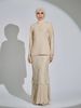 SIPO New Fashion Modern Baju Kurung 2024 Malaysia Baju Islamic Cloth Premium Chiffon with Italian Crepe Muslim Women Dress 