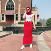 Modern Modest Fashion New Muslim Lady Latest Design Sheath Dress Skirt