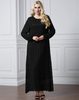 Long Sleeve Round Neck Fashion Hui Nationality Full Lining High Quality Lace Dress Muslim Source of Plus Size