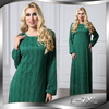 Long Sleeve Round Neck Fashion Hui Nationality Full Lining High Quality Lace Dress Muslim Source of Plus Size