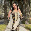  Borka Print Women Muslim Dress Latest Designs Vêtements Dubai Modest Maxi Embroidery Cotton Islamic Clothing Kimono Abaya