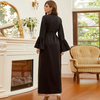 Black New Design Arabic Modest Fashion Loose Casual Islamic Dress Robe Muslim Maxi Dresses Abaya
