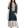  Latest Designs Vêtements Modest Muslim Dress Maxi Women Islamic Clothing Borka Dubai Print Embroidery Cotton Kimono Abaya