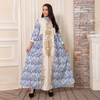  Latest Designs Embroidery Muslim Dress Women Maxi Islamic Clothing Borka Cotton Modest Print Vêtements Dubai Kimono Abaya