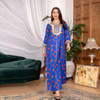  Dubai Robe Femme Musulman Vêtements Women Turkish Borka Islamic Clothing Vetement Femme Modest Kebaya Maleisie Embroidery Prayer Clothes Maxi Dress Open Abaya