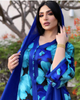  Borka Muslim Dress Print Modest Open Islamic Clothing Vêtements Cotton Embroidery Dubai Women Kimono Abaya
