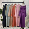 Amazon AliExpress Hot Selling Fashion Women's Stitching Pearl Middle East Dubai Robe Dress