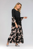 2022 European And American New Style Fashion Printing Mid-length-sleeved Loose Casual Plus Size Women's Dress