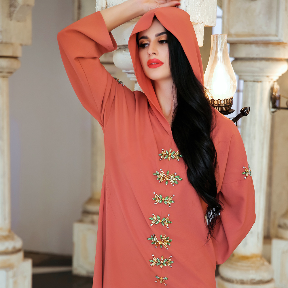 Women Party Modest Muslim Long Sleeve Plus Size Robe Loose Islamic Maxi Dresses Abaya