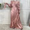 Cross-border Exclusively for 2021 New Fashion Women's Stitching Muslim Dress