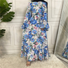 2022 AliExpress Amazon Middle East Dubai Hot Sale Fashion Printed Big Sweater Muslim Dress