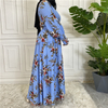 2022 cross-border fashion printed elegant long skirt Malaysia Turkey base dress outer wear