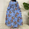 2022 Cross-border fashion printing elegant long skirt Malaysia Turkey bottoming outer dress