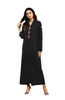 Hooded Vintage Modest Fashion Muslim Robe Loose Islamic Maxi Dresses Abaya