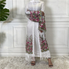 Foreign Trade Hot Style Fashion Women's Cardigan Embroidered Net Yarn Robe Dress