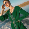 Luxury Modest Fashion Muslim Robe Loose Islamic Hooded Maxi Dresses Abaya