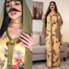  Borka Fashion Open Kaftan Islamic Clothing Modest Kimono Wholesale Dubai Embroidery Fabric Muslim Dress Abaya