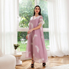  Fashion Muslim Dress Borka Open Fabric Dubai Kaftan Islamic Clothing Kimono Embroidery Modest Wholesale Abaya