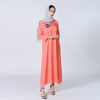  Borka Kimono Fabric Embroidery Kaftan Islamic Clothing Open Muslim Dress Fashion Wholesale Dubai Modest Abaya