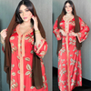  Ladies Women Modest Fabric Kaftan Islamic Clothing Muslim Dress New Designs Kimono Borka Fashion Dubai Abaya
