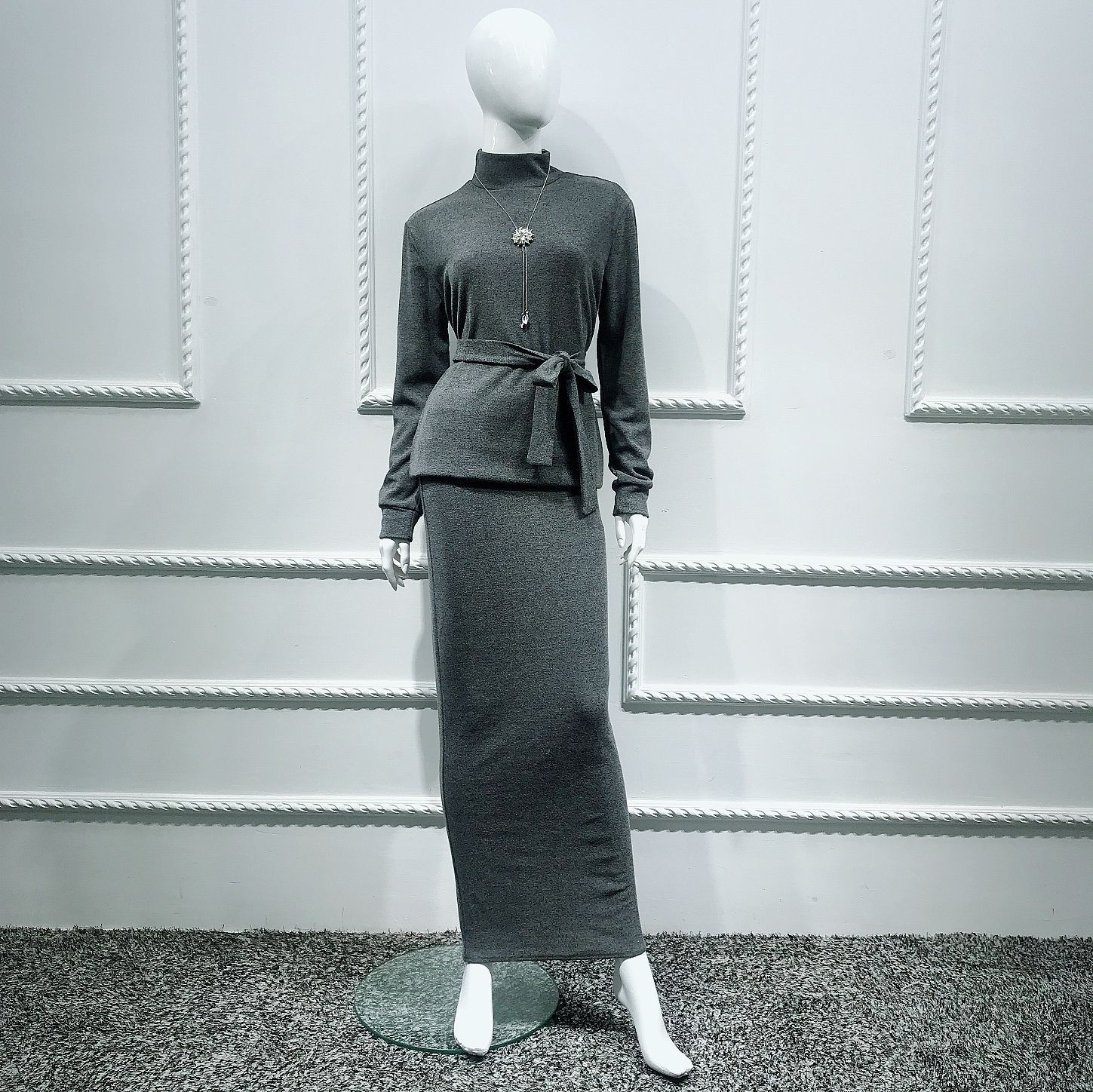 Modest Fashion Casual New Design Dubai Middle East Muslim Lady Blouse Set
