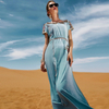 Handmade Velvet Robe Muslim Dubai Modest Fashion Middle East Islamic Maxi Dresses Loose Abaya