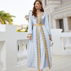Muslim Spring Handmade Robe Modest Fashion Middle East Islamic Maxi Dresses Loose Abaya