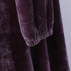 Muslim Non-inverted Velvet Dress European And American Plus Size Fashion Long Skirt Ethnic Style Holiday Long Skirt Autumn