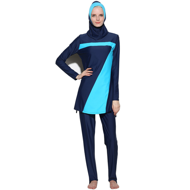 Wholesale Muslim Modest Women's Full Cover Beach Swimwear Islamic Swimsuits Burkini
