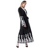 European and American fashion fashion mesh stitching embroidery loose cardigan robe women