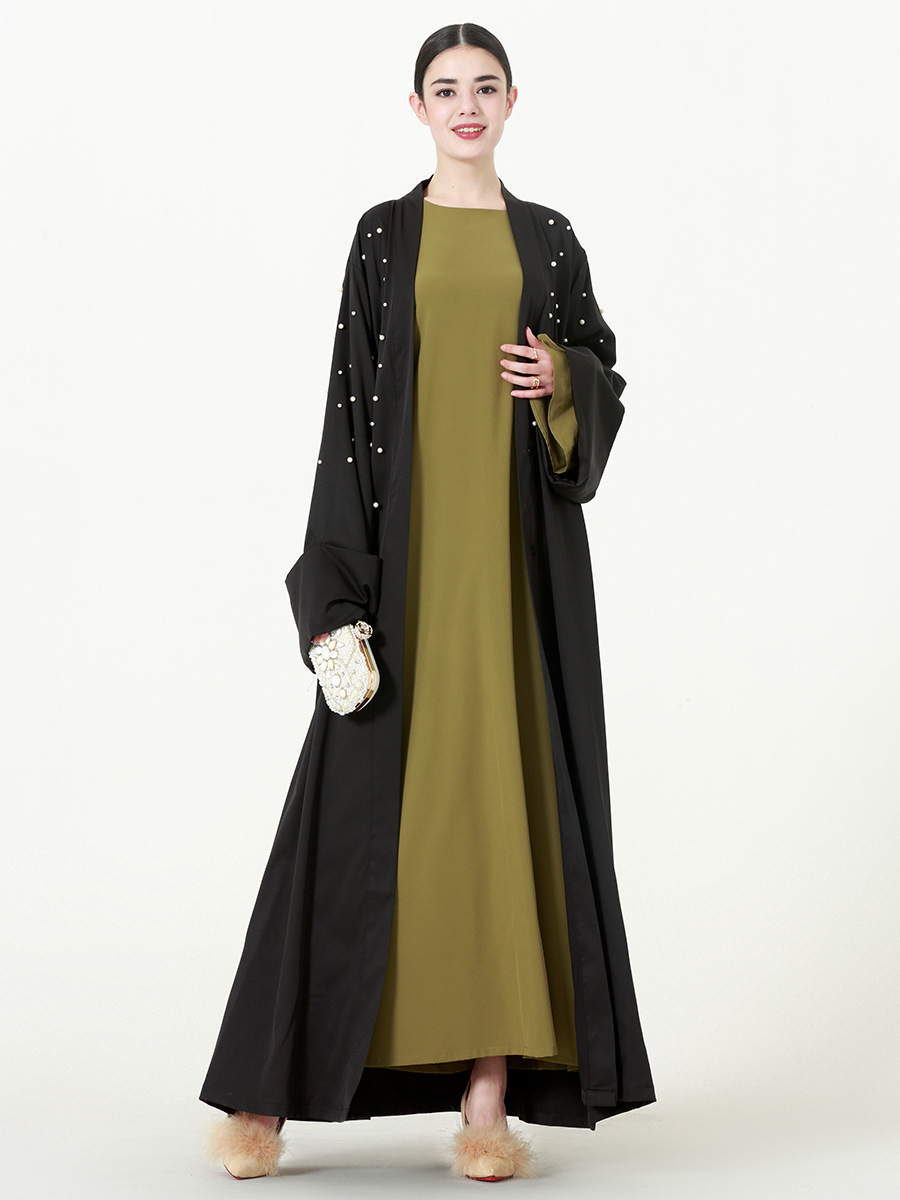 Amazon AliExpress Hot Sale European And American Women's Fashion Cardigan Robe Wholesale Dubai Islamic Clothing