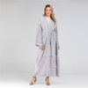 Muslim Hot Style Cardigan New Fashion Women's Embroidered Mesh Cardigan Dubai Robe Dress
