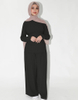 Loose Modest Fashion Thick Casual Two-Piece Middle East Muslim Lady Blouse Set
