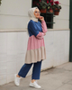 Modest Fashion Long Casual Muslim Turkey Loose Middle East Lady Blouse Set