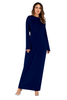 European And American Plus Size Hot Sale Arabic Solid Color Modal Cotton Long-sleeved Dress Women Foreign Trade Bottoming Shirt