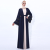 New handmade colorful tube bead Muslim women's dress with three-layer flared sleeves