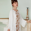 White Embroidery Best Selling Islamic Turkey Dubai Modest Fashion Muslim Robe Maxi Dresses Loose Abaya