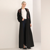 2022 Simple Design Modest Fashion Islamic Dubai Maxi Dresses Muslim Open Abaya