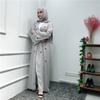 2022 Modest Fashion Islamic Dubai Designs Maxi Dresses Muslim Open Abaya