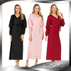 Islamic Long-sleeved Embroidery Front Turkey Ruffled Fashionable Muslim Dress Dubai Hot Sale Dress