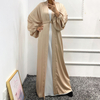 Modest Fashion Kimono Islamic Dress Cheap Arabic Style Muslim Maxi Dresses Modern Open Abaya