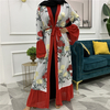 European And American Fashion Muslim Cardigan Hot Style, Middle East Embroidery Stitching Abaya