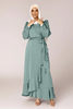 Dubai Arabic Latest Fashion Modern Lady Islamic Lace Modest Muslim Maxi Dresses Abaya