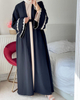 Latest Fashion Modern Lady Islamic Lace Dubai Arabic Modest Muslim Maxi Dresses Abaya