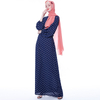 Muslim Robe Lantern Sleeve INS Polka Dot Casual Women' Dress