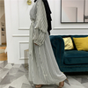 European And American Muslim Fashion Plus Size Women's Pile Sleeves Slim Dress Long Skirt